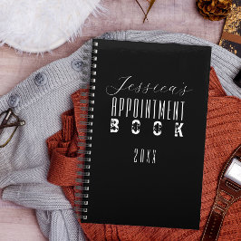 Zwarte Moderne Typografie Minimalistische Benoemin Planner