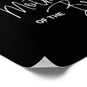 Zwarte Moeder Bruid Gereserveerde Stoel Herdenking Poster (Hoek)