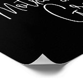 Zwarte Moeder Bruidegom Gereserveerde Stoel Herden Poster (Hoek)