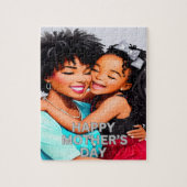 Zwarte Moeder en Dochter Moederdag Puzzel Gift Legpuzzel (Verticaal)
