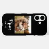 Zwarte Moeder Established Script Tekst en Foto Case-Mate iPhone Case (Achterkant (horizontaal))
