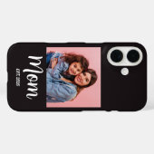 Zwarte Moeder Gevestigd Script Foto Case-Mate iPhone Case (Achterkant (horizontaal))