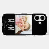 Zwarte Moeder Gevestigd Script Foto Case-Mate iPhone Case (Achterkant (horizontaal))