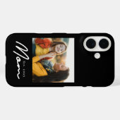 Zwarte Moeder Gevestigde Script Foto Case-Mate iPhone Case (Achterkant (horizontaal))