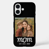 Zwarte Moeder Gevestigde Script Foto Case-Mate iPhone Case (Achterkant)