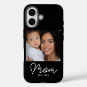 Zwarte Moeder Gevestigde Script Foto  Case-Mate iPhone Case (Achterkant)