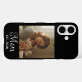Zwarte Moeder Gevestigde Script Foto Case-Mate iPhone Case (Achterkant (horizontaal))