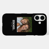 Zwarte Moeder Gevestigde Script Foto Case-Mate iPhone Case (Achterkant (horizontaal))
