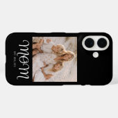 Zwarte Moeder Gevestigde Script Foto Case-Mate iPhone Case (Achterkant (horizontaal))