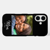 Zwarte Moeder Gevestigde Script Foto Case-Mate iPhone Case (Achterkant (horizontaal))