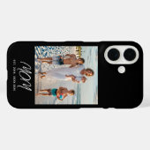 Zwarte Moeder Gevestigde Script Foto Case-Mate iPhone Case (Achterkant (horizontaal))