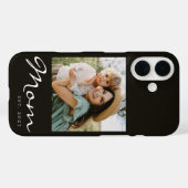 Zwarte Moeder Gevestigde Script Foto Case-Mate iPhone Case (Achterkant (horizontaal))