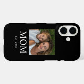 Zwarte Moeder Gevestigde Script Foto Case-Mate iPhone Case (Achterkant (horizontaal))