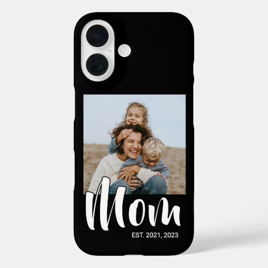 Zwarte moeder gezette script foto Case-Mate iPhone case (Achterkant)