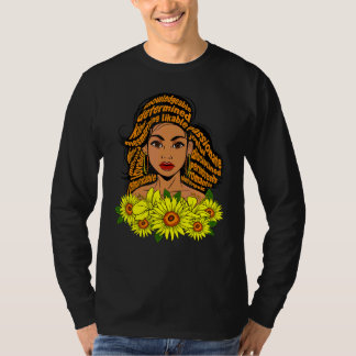 Zwarte Moeder Lerares Verpleegster Opgeleide Sista T-shirt