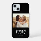 Zwarte Moeder Opricht Script Foto iPhone 15 Case (Achterkant)