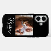 Zwarte Moeder Vastgestelde Script Foto Case-Mate iPhone Case (Achterkant (horizontaal))