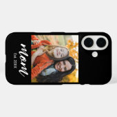 Zwarte Moeder Vastgestelde Script Foto Case-Mate iPhone Case (Achterkant (horizontaal))
