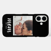 Zwarte Moeder Vastgestelde Script Foto Case-Mate iPhone Case (Achterkant (horizontaal))