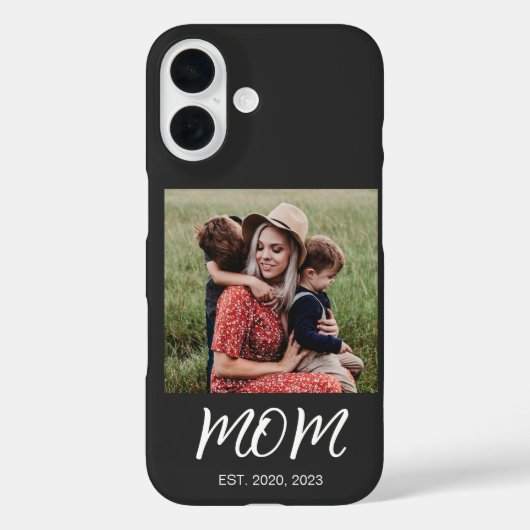 Zwarte Moeder Vastgestelde Script Foto Case-Mate iPhone Case (Achterkant)