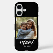 Zwarte Moeder Vastgestelde Script Foto Case-Mate iPhone Case (Achterkant)