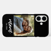 Zwarte Moeder Vastgestelde Script Foto Case-Mate iPhone Case (Achterkant (horizontaal))