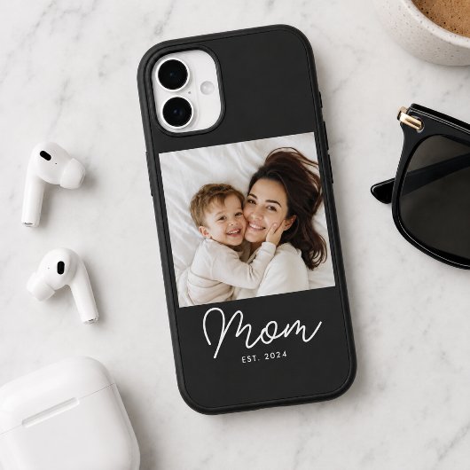 Zwarte Moeder Vastgestelde Script Foto Case-Mate iPhone Case