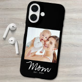 Zwarte Moeder Vastgestelde Script Foto Case-Mate iPhone Case