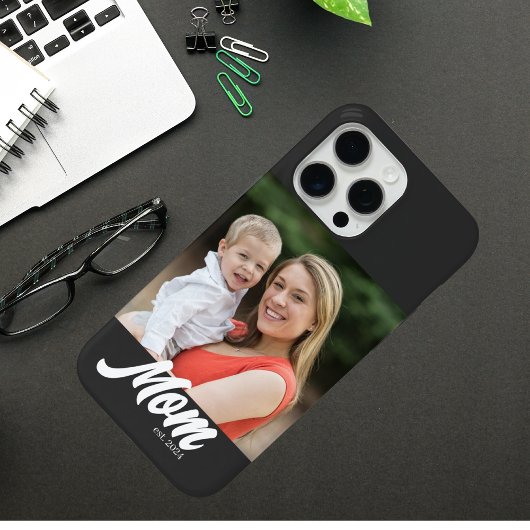 Zwarte Moeder Vastgestelde Script Foto Case-Mate iPhone Case