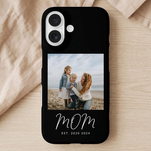 Zwarte Moeder Vastgestelde Script Foto Case-Mate iPhone Case