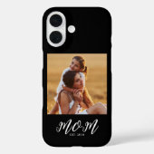 Zwarte Moeder Vastgestelde Script Foto Case-Mate iPhone Case (Achterkant)