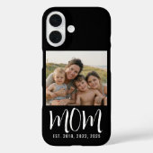 Zwarte Moeder Vastgestelde Script Foto Case-Mate iPhone Case (Achterkant)