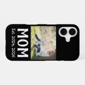 Zwarte Moeder Vastgestelde Script iPhone 16 Hoesje (Achterkant horizontaal)