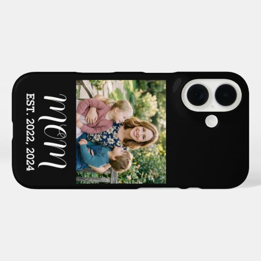 Zwarte Moeder Vastgestelde Script iPhone / iPad ho Case-Mate iPhone Case (Achterkant (horizontaal))