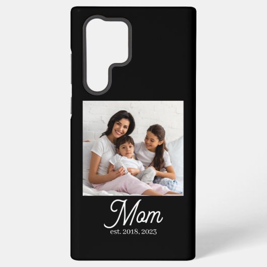 Zwarte Moeder Vastgestelde Script Samsung Galaxy Hoesje (Achterkant)