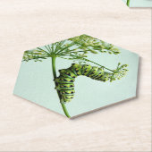 Zwarte moerasstaart met staartpeterselie kartonnen onderzetters (Schuin)