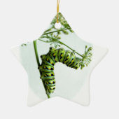 Zwarte moerasstaart met staartpeterselie keramisch ornament (Voorkant)