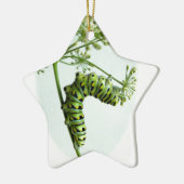 Zwarte moerasstaart met staartpeterselie keramisch ornament (Links)