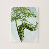 Zwarte moerasstaart met staartpeterselie legpuzzel (Verticaal)