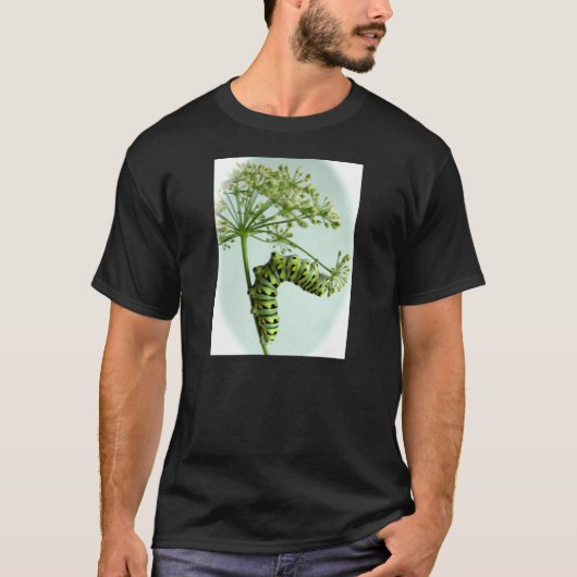 Zwarte moerasstaart met staartpeterselie t-shirt (Voorkant)