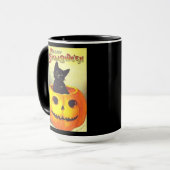 zwarte Mok en pompoen (Voorkant links)