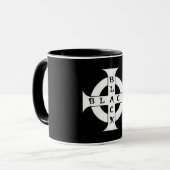 ZWARTE mok koffie (Voorkant links)