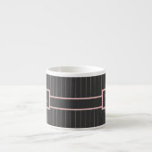 Zwarte mok met roze strepen (Voorkant)
