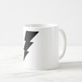 Zwarte Mok met schroefdraad voor koffie! (Voorkant rechts)