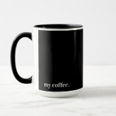 Zwarte mok mijn koffie (Links)
