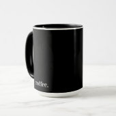 Zwarte mok mijn koffie (Voorkant links)