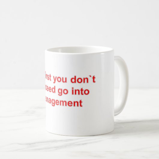 Zwarte Mok van 325 ml Ringer (Voorkant rechts)