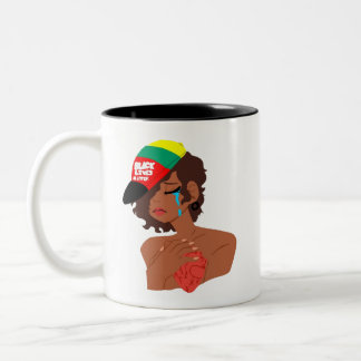 Zwarte Mok voor tranen van de vrouw BLM