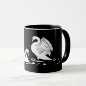 Zwarte Mok voor zwaaien (Voorkant rechts)