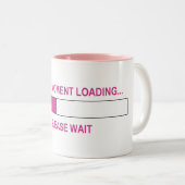 ZWARTE MOMENTBELASTING... TWEEKLEURIGE KOFFIEMOK (Voorkant rechts)